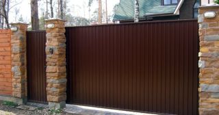 Купить откатные ворота консольные Краснокаменск, цена от 2813 руб.
