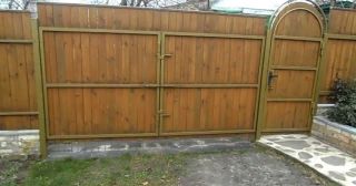 Купить распашные ворота деревянные Краснокаменск, цена от 2761 руб.